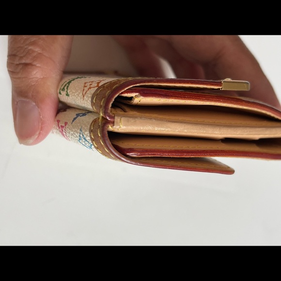 Authentic White Multicolor Short wallet - Picture 4 of 16